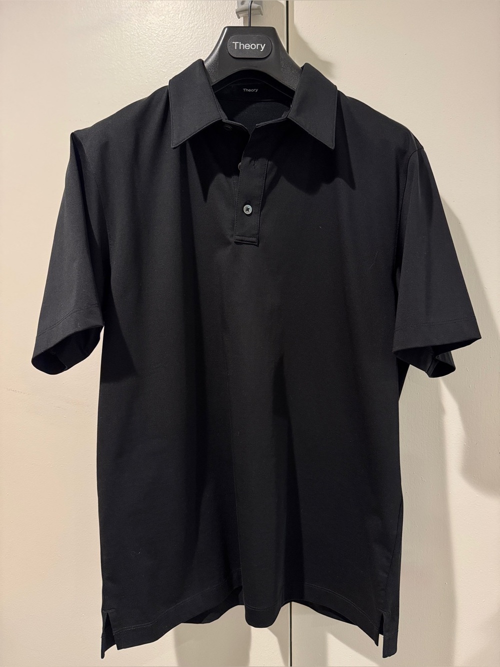 Theory Men's Ronan Short Sleeve Polo in Black, M